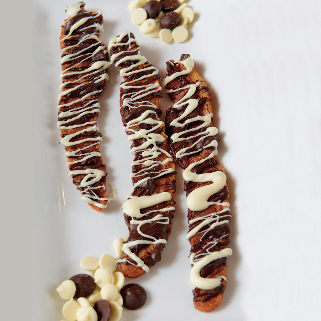 Chocolate covered bacon