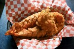 Fried lobster tail