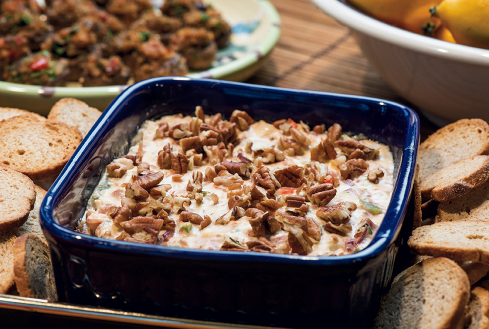Country ham and pepper dip