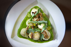 Riccota Gnudi- Fava bean cream, roasted fennel, broad beans and lemon jam - Photo Credit John Nation._preview