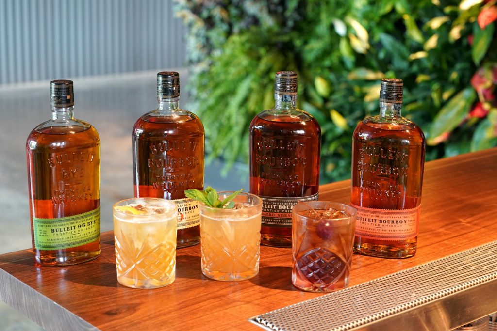 A selection of Bulleit bourbon