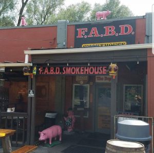 Curbside carryout at F.A.B.D. Smokehouse and Hooked on Frankfort