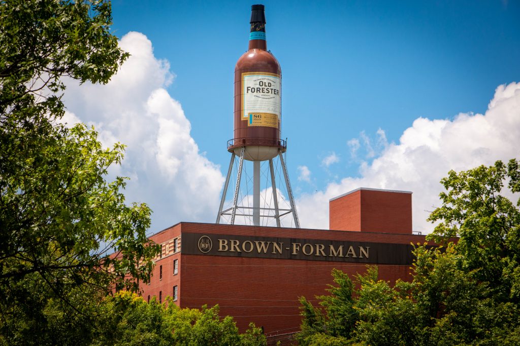 Brown-Forman's Old Forester bottle water tower has a new look - Louisville  Business First