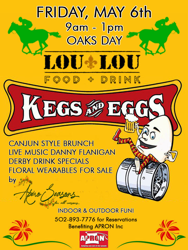 Kegs and Eggs on Oaks Morning at Lou Lou Food + Drink (May 6) Food