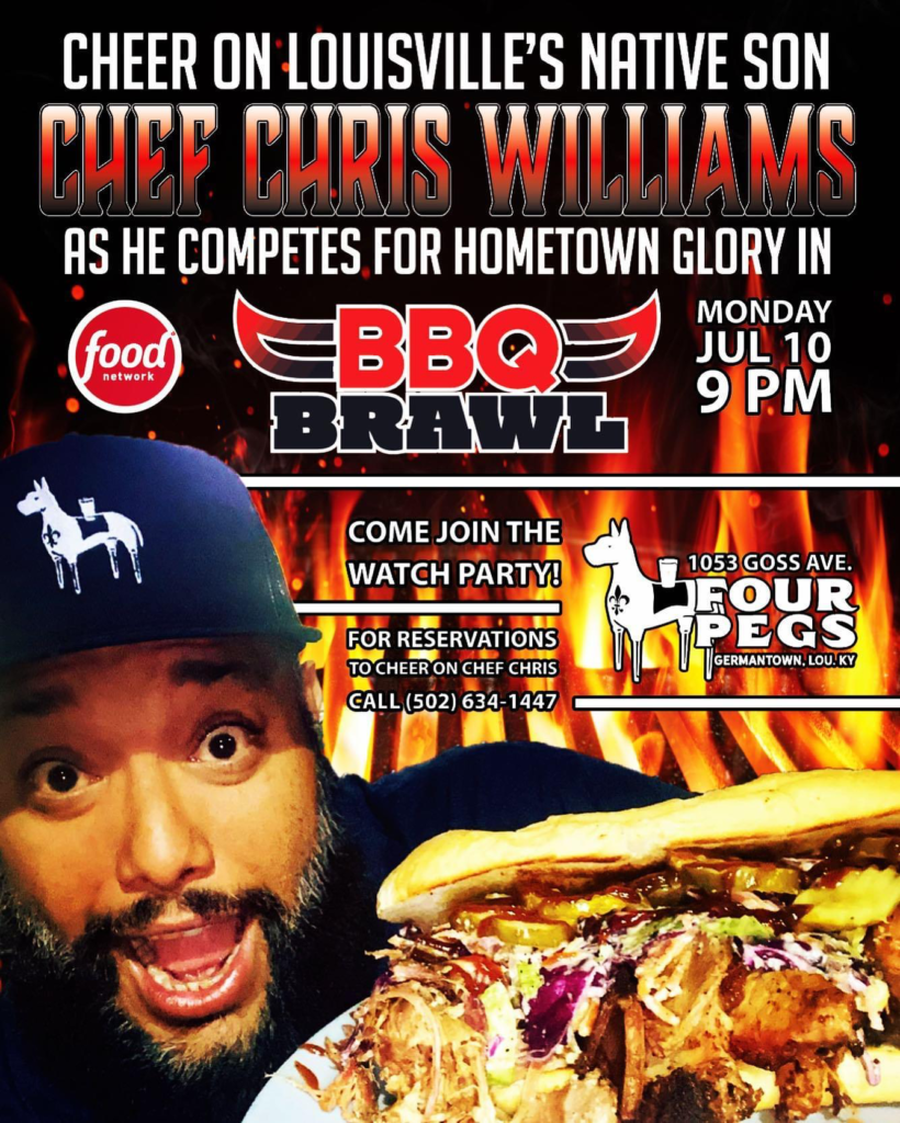 Watch Chris "Four Pegs" Williams compete on "BBQ Brawl" with Bobby Flay