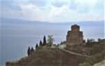 1987-0213 church and lake ohrid macedonia